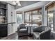 Cozy breakfast nook with natural light, views of the backyard, and seating for two at 4665 E Goldfinch Gate Ln, Phoenix, AZ 85044