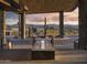 Stunning view from entryway showcasing desert landscape, mountains and native cacti, creating a serene welcome at 12328 E Black Rock Rd, Scottsdale, AZ 85255