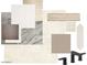 Neutral material selections featuring stone, tile, faucet, and carpet samples, ideal for visualizing finishes at 12328 E Black Rock Rd, Scottsdale, AZ 85255