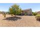 Spacious backyard features a covered patio and desert landscaping offering privacy and low maintenance at 15074 W Cactus Ridge Way, Surprise, AZ 85374