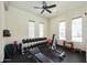 Bright gym with free weights, a bench, and mirrors for a complete workout at 19475 N Grayhawk Dr # 2132, Scottsdale, AZ 85255