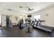 Well-equipped gym features treadmills, elliptical, and a weight training system at 19475 N Grayhawk Dr # 2132, Scottsdale, AZ 85255