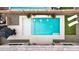 Aerial view of pool, patio, seating and outdoor lounge area at 23434 N 76Th Way, Scottsdale, AZ 85255