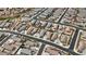 An aerial view shows the neighborhood with a variety of homes and well-maintained streets at 235 S San Gregorio Ln, Casa Grande, AZ 85194