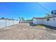 Spacious backyard featuring block wall and potential for landscaping and outdoor activities at 4128 W Las Palmaritas Dr, Phoenix, AZ 85051