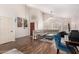 Spacious living room with vaulted ceilings, lots of natural light, wood floors, and comfortable seating at 4779 W Tulsa St, Chandler, AZ 85226
