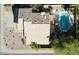 Aerial view of a home with a swimming pool, desert landscaping, and a beautiful tile roof at 53 W Pecan Pl, Tempe, AZ 85284