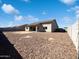 Expansive backyard featuring a blank slate to create your own outdoor oasis with ample space for landscaping at 5719 E Santa Clara Dr, San Tan Valley, AZ 85140
