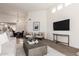 Bright living room featuring modern furnishings, neutral tones and an open-concept floor plan at 11260 N 92Nd St # 2023, Scottsdale, AZ 85260