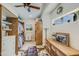 Spacious walk-in closet with ample storage, window, and unique wood accents at 15218 E San Tan Blvd, Gilbert, AZ 85298