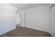 The bedroom is carpeted, featuring a closet and interior door at 2646 N 43Rd Ave # B, Phoenix, AZ 85009