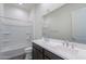 Bright bathroom with double sink vanity, large mirror, and shower-tub combo at 35658 N Lodestone Dr, San Tan Valley, AZ 85144