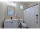 Functional bathroom with vanity, toilet, and shower at 42711 N 43Rd Dr, New River, AZ 85087