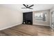 Spacious living room showcasing modern design elements and a decorative fireplace at 5022 E Magic Stone Dr, Phoenix, AZ 85044