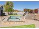 Relaxing backyard spa with a rubber ducky at 7024 W Tether Trl, Peoria, AZ 85383