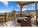 Relaxing balcony with seating offering panoramic views of the desert landscape at 9920 E Honey Mesquite Dr # 155, Scottsdale, AZ 85262