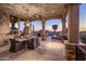 Outdoor dining area on a covered patio with beautiful desert views at 9920 E Honey Mesquite Dr # 155, Scottsdale, AZ 85262