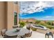 Outdoor patio featuring a modern water feature and desert views at 24350 N Whispering Ridge Way # 22, Scottsdale, AZ 85255
