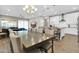 Open floor plan with a combined kitchen, dining room and living area at 4342 E Ronald St, Gilbert, AZ 85295