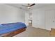 Bedroom with carpet and a ceiling fan with overhead lighting at 45539 W Long Way, Maricopa, AZ 85139