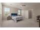 A serene bedroom with neutral walls, carpet flooring, and two windows at 4832 S Ferric --, Mesa, AZ 85212