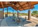 Community pavilion features picnic tables and benches, perfect for gatherings and enjoying the outdoors at 4832 S Ferric --, Mesa, AZ 85212