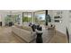 Spacious living room showcasing seamless indoor-outdoor living with access to outdoor balcony at 6602 N Arizona Biltmore Cir, Phoenix, AZ 85016