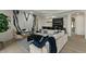 Bright and spacious living room showcasing a black and white fireplace at 6602 N Arizona Biltmore Cir, Phoenix, AZ 85016