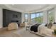 Bright and airy main bedroom featuring a fireplace, large windows, and plush seating at 6602 N Arizona Biltmore Cir, Phoenix, AZ 85016