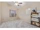 Neutral bedroom featuring a large bay window and ample storage space, providing a versatile and inviting atmosphere at 1705 E Juanita Ave, Mesa, AZ 85204