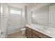 Bathroom with a shower-tub combo and single sink vanity at 17633 W Palo Verde Dr, Litchfield Park, AZ 85340