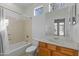 Functional bathroom with a tub/shower combination, toilet and single vanity sink at 2550 W Pumpkin Ridge Dr, Anthem, AZ 85086