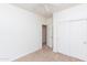 Bedroom with carpet, fan, closet and a doorway at 2624 E La Costa Dr, Chandler, AZ 85249