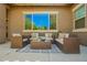 Cozy covered patio with comfortable seating, perfect for relaxing and enjoying the outdoors at 3046 E Athena Ave, Gilbert, AZ 85297