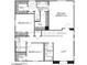 A well-designed second floor plan featuring 3 bedrooms, 2 bathrooms, walk-in closets and a loft area at 43372 N Wollemi St, Queen Creek, AZ 85140