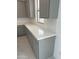Quartz countertops with gray cabinets at 43372 N Wollemi St, Queen Creek, AZ 85140