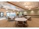 Community meeting room featuring round tables and chairs for seating with an exit at 4557 W South Butte Rd, San Tan Valley, AZ 85144