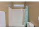 Bright shower featuring a tiled shower/tub, tile floors, and neutral walls at 4557 W South Butte Rd, San Tan Valley, AZ 85144
