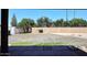 Large backyard with block wall and gravel at 4902 E Charter Oak Rd, Scottsdale, AZ 85254