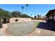 Spacious backyard with potential for customization and landscaping at 4902 E Charter Oak Rd, Scottsdale, AZ 85254