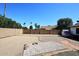 Backyard view featuring brick patio and gravel landscaping at 4902 E Charter Oak Rd, Scottsdale, AZ 85254