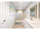 Well-appointed bathroom with a spacious walk-in shower, double vanity, and modern fixtures at 8201 E Piccadilly Rd, Scottsdale, AZ 85251