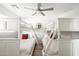 ' bedroom featuring custom bunk beds, modern decor, and wood-look floors at 8201 E Piccadilly Rd, Scottsdale, AZ 85251