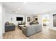 Open concept living room with tile flooring and access to the bedroom at 8201 E Piccadilly Rd, Scottsdale, AZ 85251