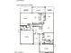 Layout of the first floor showing the kitchen, great room, garage, living room, and bedrooms at 10038 W Redbird Rd, Peoria, AZ 85383