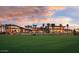 Expansive clubhouse with scenic views and lush landscaping, creating an inviting atmosphere for social gatherings and events at 13064 W Big Oak St, Peoria, AZ 85383