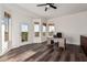 Office boasts lots of natural light and vinyl flooring at 1449 W Commerce Ave, Gilbert, AZ 85233