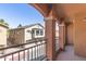 Balcony view showing well-maintained community buildings and landscaping at 2024 S Baldwin St # 161, Mesa, AZ 85209