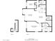 Detailed floor plan showcasing the layout of the home with measurements of the living room, kitchen, bedroom and bathrooms at 2024 S Baldwin St # 161, Mesa, AZ 85209