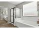 Bright bathroom with a separate tub and shower at 2483 E Narrowleaf Dr, Gilbert, AZ 85298